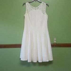 Sleeveless white dress